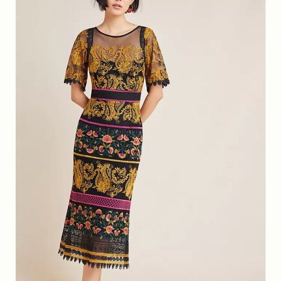 Anthropologie Dresses & Skirts - Anthropologie Jacquin embroidered dress